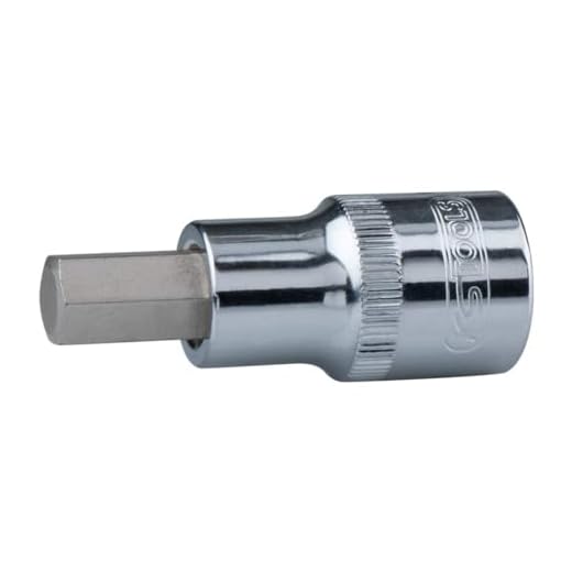 KS Tools 918.1609 1/2" CHROMEplus Bit-Stecknuss Innensechskant, kurz, 9mm