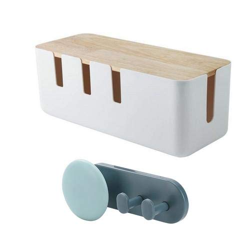 Kabelbox Groß Kabelmanagement-Box Kabelorganisation Zum Verstecken Von Kabelsalat Und Steckdosenleisten, Schutz Von Kindern Und Haustieren, 30 x 12 x