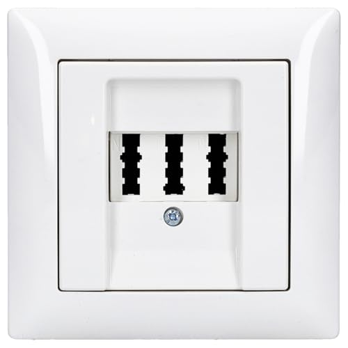 Telefondose BUSCH JÄGER Telefonanschluss Set TAE 3×6 NFN
