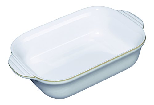 Denby USA Natural Canvas Small Rectangular Oven Dish, Cream