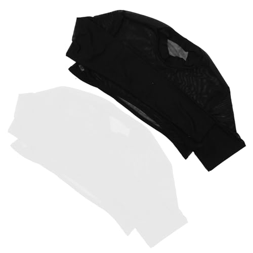 Top transparente de malla de manga larga: la prenda ideal para tus noches de fiesta