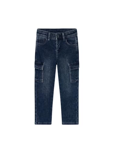 Mayoral Soft Denim Cargo Pants for Boys Blue Black