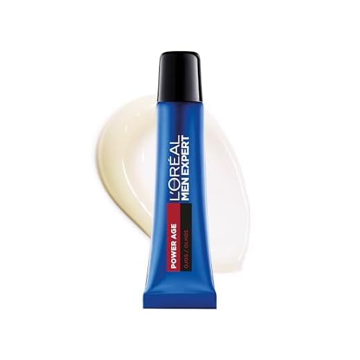 L'Oréal Crema para el contorno de ojos para hombre, Cuidado de ojeras con ácido hialurónico para combatir el envejecimiento, Para pieles secas y apagadas, Men Expert Power Age, 15ml