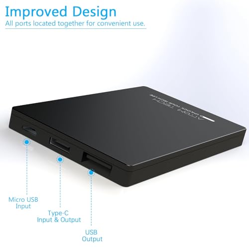 Power Bank portátil ultradelgado 3000mAh con doble puerto USB miniatura 5