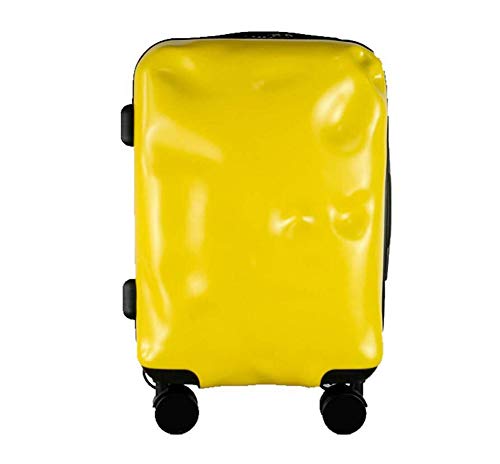 AQWWHY Maleta Personalizada Forma Rota Marco de Aluminio Equipaje Ruedas 360 u00b0 Continuar Maleta con Bloqueo TSA de 20 Pulgadas y 24 Pulgadas