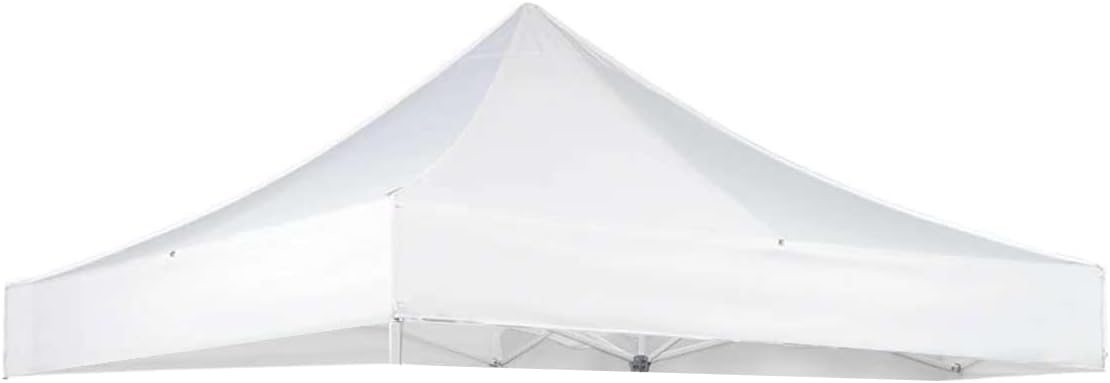 Replacement Cover Compatible with E-Z UP 10' x 10' Commercial Canopy,ES100S,CSF 10WH STL,ES1002F, Encore II, Bonus 4PCS Weight Bags,(White)