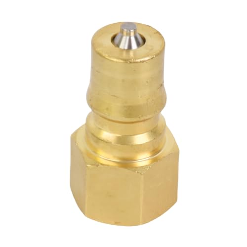 Image of Multi-Purpose Brass Hydraulic Quick Connect Nipple 1 /4 NPTF Compatible With Parker 60 Series Nipples BH2-61