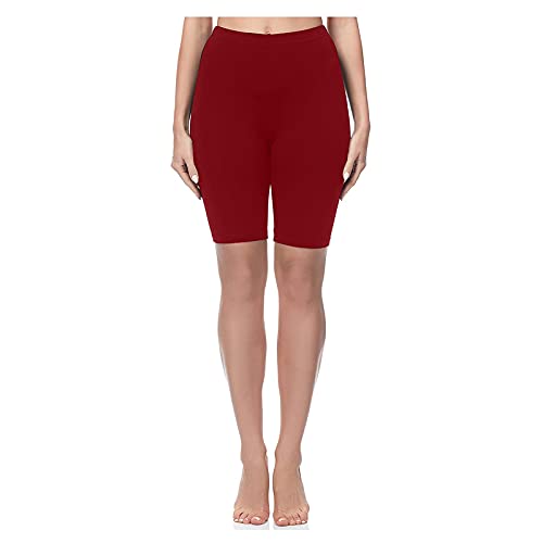 NOCIDEN Pantalon Femme, Short De Yoga sans Couture pour Femmes, Taille Haute, Ajusté et Ajusté,Legging De Sport Femme(vin Rouge,S) Cover