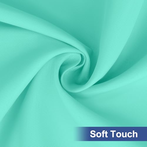homing Rectangle Table Cloth Cover, Waterproof Polyester Elastic Fitted Tablecloth, Fits for 6 Foot Folding Tables, Washable Table Protector for Picnic, Camping, Outdoor (Aqua, 30" x 72") by homing - Used condition - Image 3