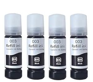 GPN PRINT 003 Black Refill Ink for Epson L3110, L3150, L3250, L3252 L3115, L3116, L3101, L3210, L3215, L3216, L3151, L3152, L3156, L5190 Printer (Pack of 4) (B0D1NWTRZZ) Amazon Price History, Amazon Price Tracker