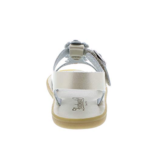 FOOTMATES Jasmine and Eco-Jasmine Waterproof Sandals for Girls and Boys with Slip-Resistant, Non-Marking Outsole and Strap Closure, Soft Gold Micro - 6 Infant (0-12 months)