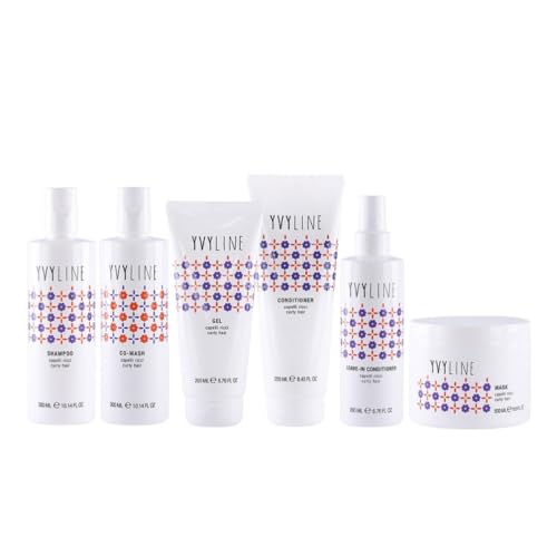 YVYLINE Kit 6 Pezzi Capelli Ricci| Magic Box Curly Girl | Trattamento Completo | Idea Regalo Shampoo, Cowash, Conditioner, Maschera, Gel, Leave In