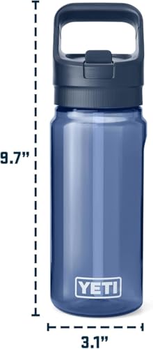 Image of YETI Yonder 600 ml /20 oz Water Bottle with Yonder Straw Cap, Royal Blue