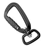 カラビナクリップ | ヘビーデューティ 360度回転,ベルトカラビナクリップ,ピクニック キャンプ ハイキング クライミング アウトドア サバイバル ジム 女性 男性 用