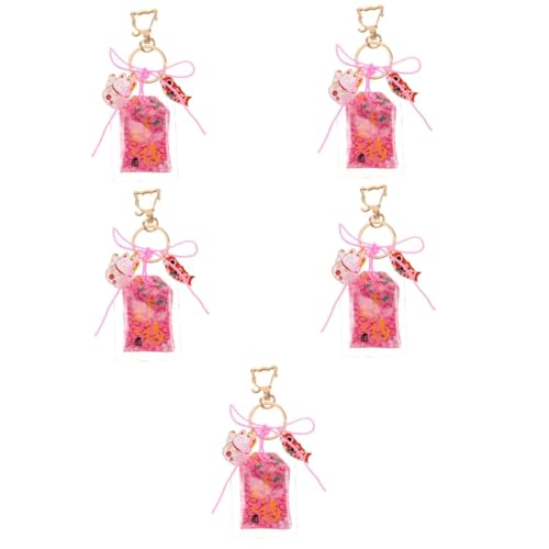 Pendentif chat rose BESTYASH pour decoration sac et clefs