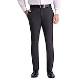 Kenneth Cole Reaction Men's Skinny Fit Stretch Dress Pant, Black, 34W x 34L