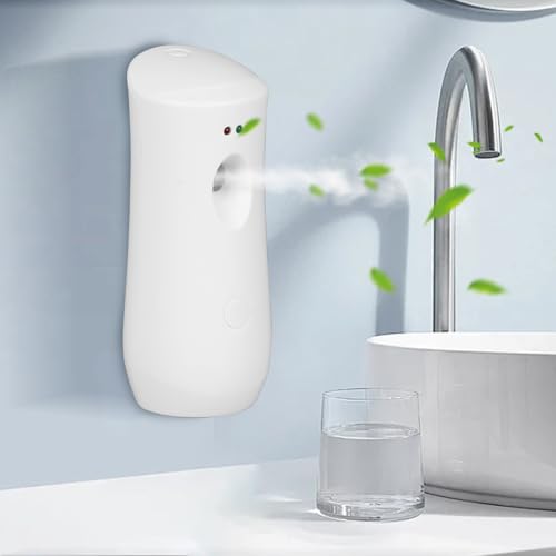 Les-Theresa Dispensador automático de ambientador, dispensador de fragancia automático, dispensador de perfume temporizado, ambientadores automáticos en pared o independiente, para baño, inodoro Les-Theresa Dispensador automático de ambientador, dispensador de fragancia automático, dispensador de perfume temporizado, ambientadores automáticos en pared o independiente, para baño, inodoro