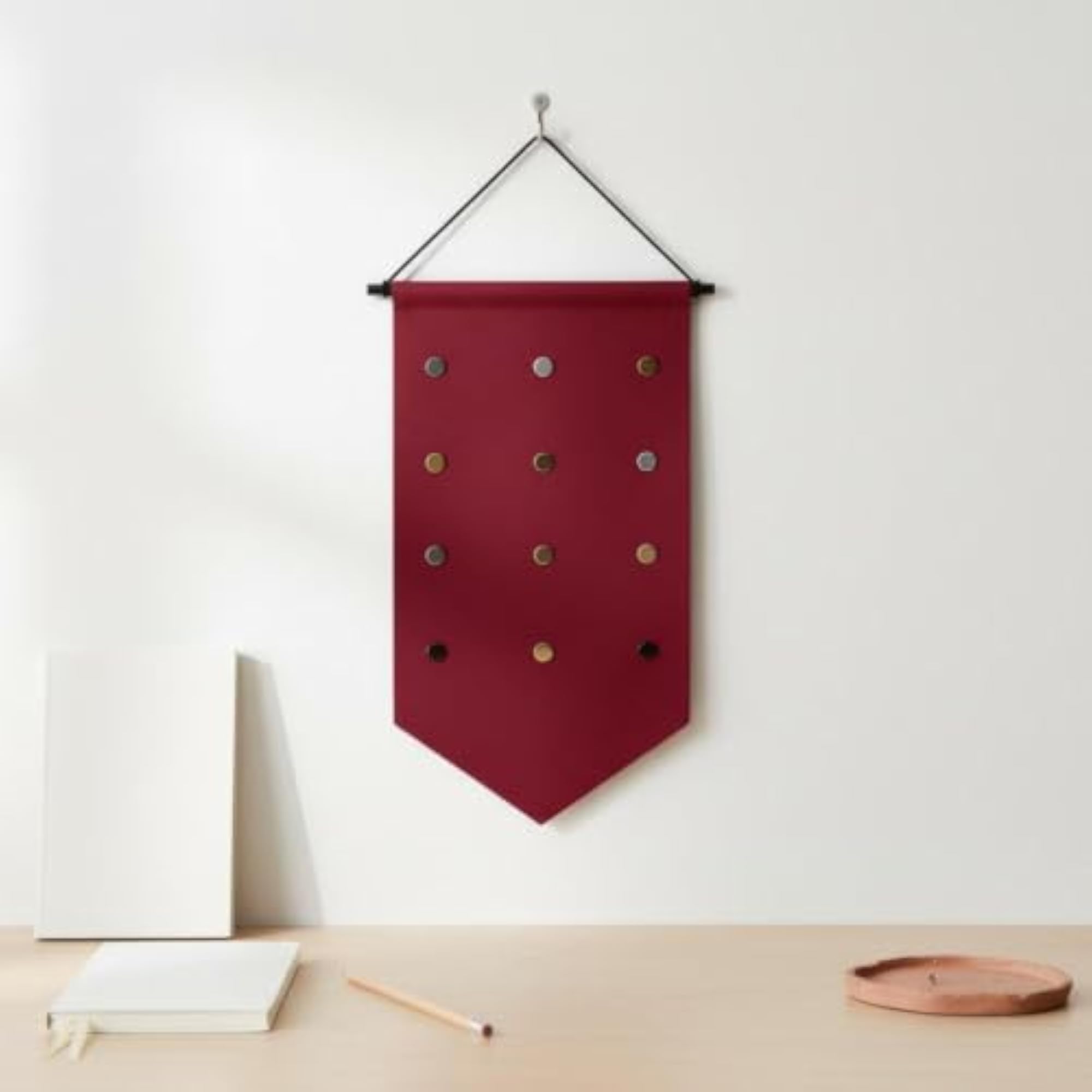 Pin Display Pennant, Decorative Storage for Enamel Pins