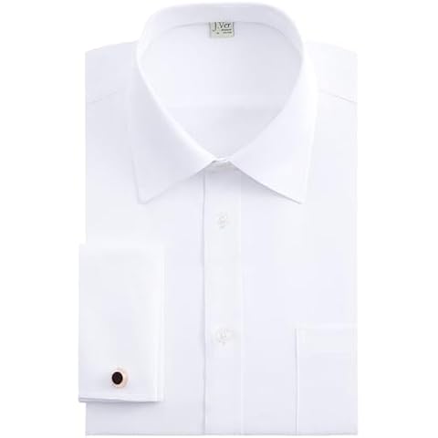 J.VER Mens Regular Fit Dress Shirt Cover