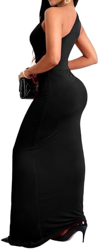 Image of SxClub Formal Dress for Women Cocktail Sexy Bodycon Sleeveless Evening Party Floor Length Long Prom Dresses
