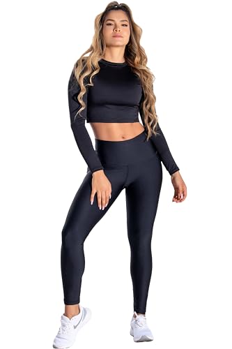 MEDIA LUNA Pet Hair Resistant Easy Pet Hair Removal with Hand Workout Leggings for Women2