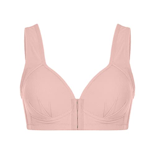GBSELL Women's Bras Comfortable Ultimate Wireless Full Coverage Non-Padded Plus Size Bra Soft & Adjustable Seamless Bra Lounge Bra, Sleep Bra, Bralette for Women Wire Free Comfortable Bra
