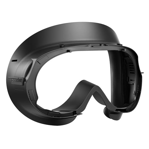 GEEKVR Face Cover für Pico 4/Pico 4 Ultra/Pico4 Pro mit Zwei Gesichtspolstern aus PU und Seide, einem abnehmbaren Silikonnasenaufsatz und erweiterbar auf Head Strap (Head Strap Wird separat verkauft)