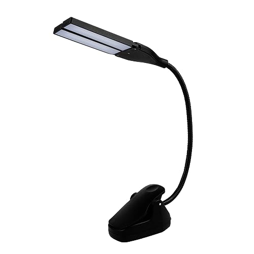 BIUDECO Piano Desk Light Clamp on Stand Light Bedside Piano Lamp Led USB Rechargeable 180° Rotating