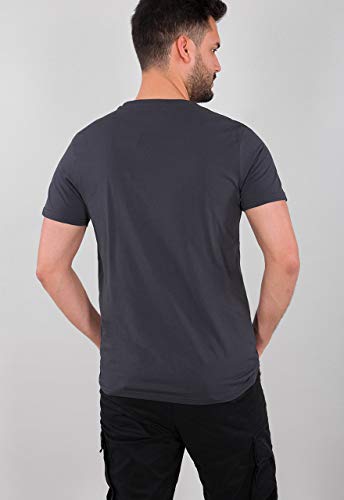 Alpha Industries Basic T-Shirt T-Shirt für Herren Iron Grey – Ansicht 2