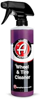Adam’s Wheel & Tire Cleaner 16oz - Professional All in One Tire & Wheel Cleaner Use W/Wheel Brush & Tire Brush | Car Wash Wheel Cleaning Spray for Car Detailing | Safe On Most Rim Finishes
