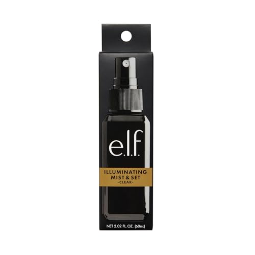 e.l.f. Illuminating Mist & Set Spray, Makeup Setting Spray für ein langanhaltendes, strahlendes Finish, angereichert mit den Vitaminen A, C & E, Vegan und tierversuchsfrei – Bild 4