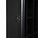 Pinnacle Gallery Solutions Black 18x16 Shot Glass Collection - Hinged Front Display Case Holds 28 Shot Glasses or Small Collectibles - Bar, Home, Office Accessories