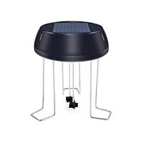 Solarwasser Wiggler für Vogelbad, Solar-Vogeltränke mit Metallpfahl, Solarantriebswasserwichern für Garten/Teich Dekoration