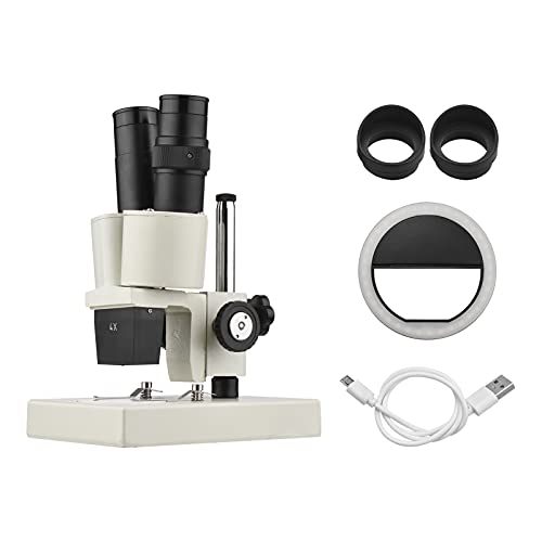 Staright Microscópio de luz estéreo de ampliação 40X Microscópio binocular composto para laboratório