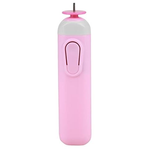Oumefar Recarga eléctrica Mini Rodillo de Recarga eléctrica Craft Art Pen DIY Herramienta de Pintura Origami Winder Papel ranurado(Rosado) Cover