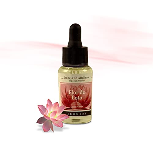 Esencias de Aromas con gotero - 30 ml - Ideales para Humidificador, Brumizador y para Quemadores - Ideal para ambientar estancias - Aroma a Flor de Loto.