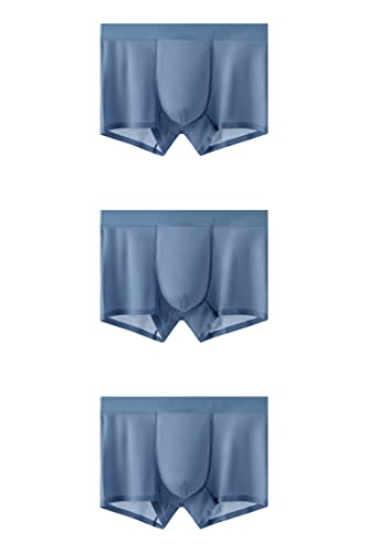 VISSAY Men's Cool Dri Tagless ultra-thin ice silk underwear one piece seamless breathable boxer briefs