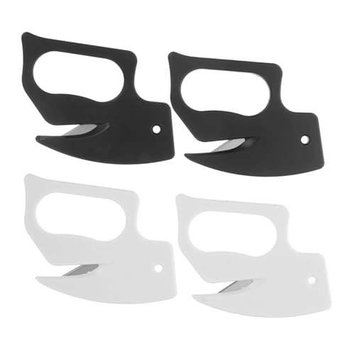 NUOBESTY 4pezzi Apribuste Tagliacarte Portatile Piccolo Apribusta Per Scatole e Lettere Strumento Di Ufficio Indispensabile Taglierina Decorativa