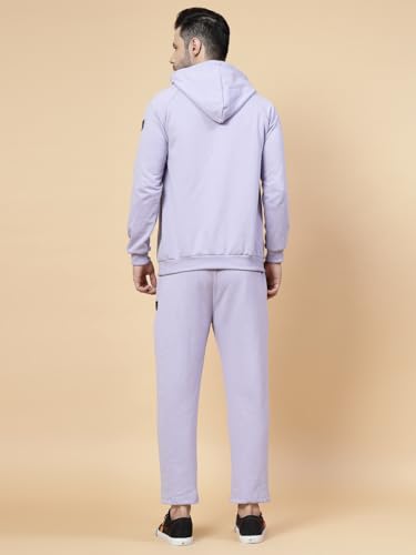 Image of Rigo Cotton Fleece Full Sleeves Oversized Co-ord Set for Men | Printed Hooded Track Suit Set for Men