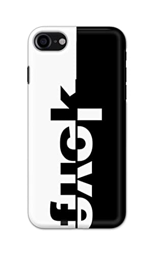 Image of PRINTFIDAA One Words Fukc Love Creative Art Innovative Wonderfull Printed Designer Hard Case for Apple iPhone 7 (4.7 inch) / iPhone 8 (4.7 inch), A1778, A1660 Back Cover -(e) RPM1003