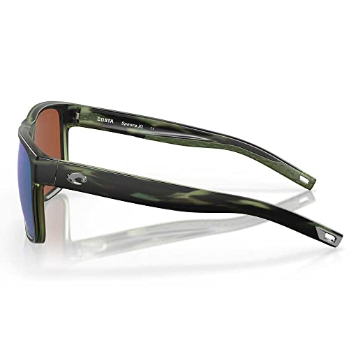 Image of Costa Del Mar Sunglasses for Men-SpearoXL Mens Polarized Sunglasses 580G 59 | Polarized Fishing Glasses with UV Protection - Costa Sunglasses for Boating, Beach & Driving - Mt. Reef /Gr. Mirror 580G