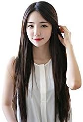 SuperWigy® Fashion Cute Girls' 26" Long Straight Heat Friendly Hair No Bangs Party Wig (Black)