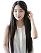 SuperWigy® Fashion Cute Girls' 26" Long Straight Heat Friendly Hair No Bangs Party Wig (Black)