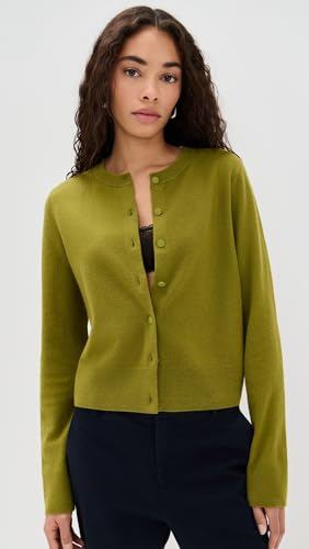 Vince Women's Tipped Half Moon Cardigan2