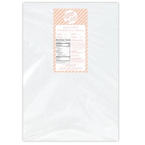 Printable Edible Wafer Paper Sheets from paper2eat (0.40 mm - 50 sheets/Vanilla)