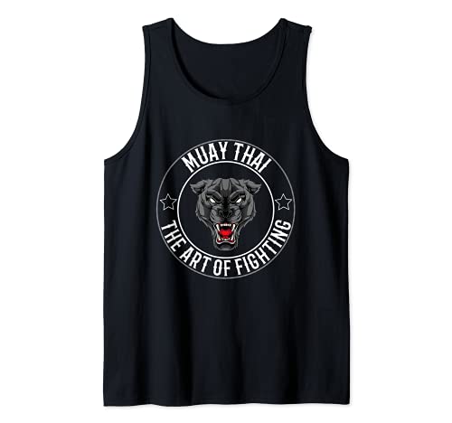 Pantera di Muay Thai e Thai Boxe Canotta