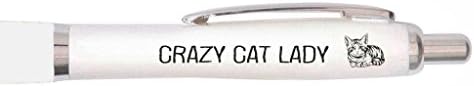 Uveeka - Crazy Cat Lady - Funny Cat Pen - Funny Cat Pen - Cat Owner Gifts - Cat Lover Gifts (Non-Personalised)