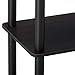 Furinno Turn-N-Tube 4-Tier Multipurpose Shelf Display Rack, Round Tubes, Dark Walnut