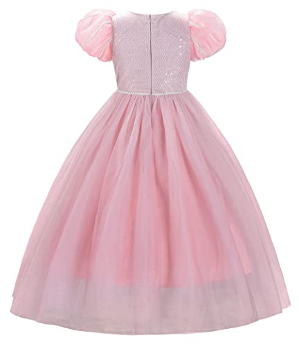 JerrisApparel Girls Princess Dress Puff Sleeve Princess Costume with Accessories