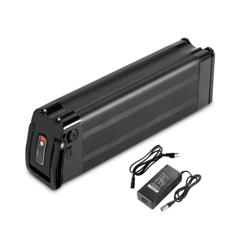 Yose Power 48V 36V 10.4Ah 13Ah 15Ah 17.4Ah Ebike Battery Sliver Fish Electric Bike Battery 250W 350W 500W 700W 900W 1000W Electric Bicycle Lithium Batteries (Black Color 36V15Ah for 0-1000W Motor)